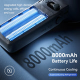 Carvallo 3-i-1 Bärbar Fläkt F5PRO | Hängande, Bord- & Handfläkt | 38000 mAh Batteri | LED-display & Omedelbar kylning Carvallo