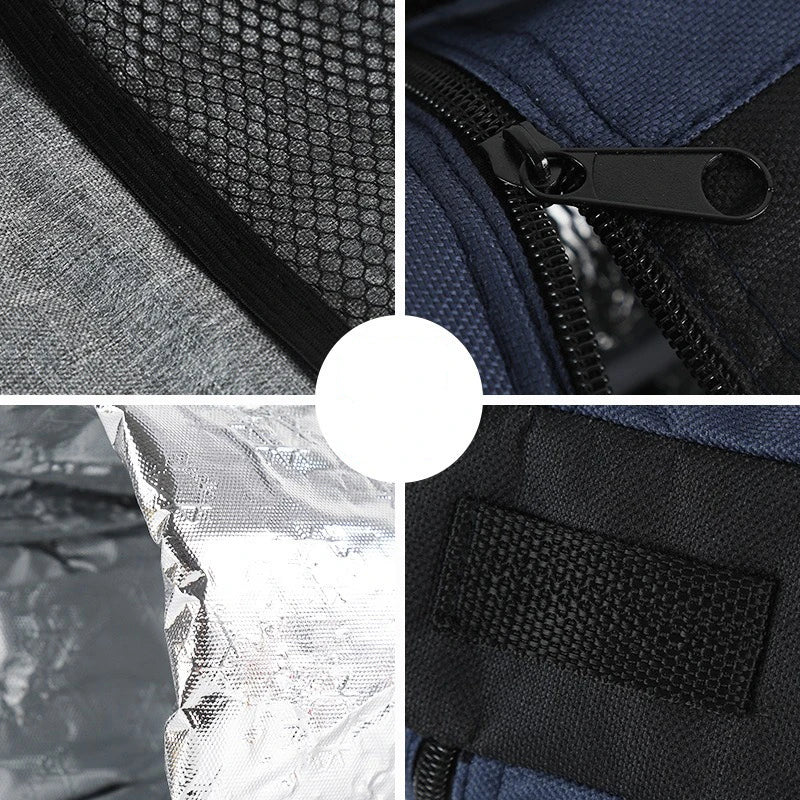 Carvallo Isolierad flaskväska 10×10×29 cm | Bärbar kylväska av Oxford-material | För resor, sport och utomhus Carvallo