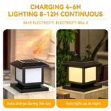 Carvallo PillarGlow Solarljusstolpe LED med fjärrkontroll & timer – IP65 Vattentålig Carvallo