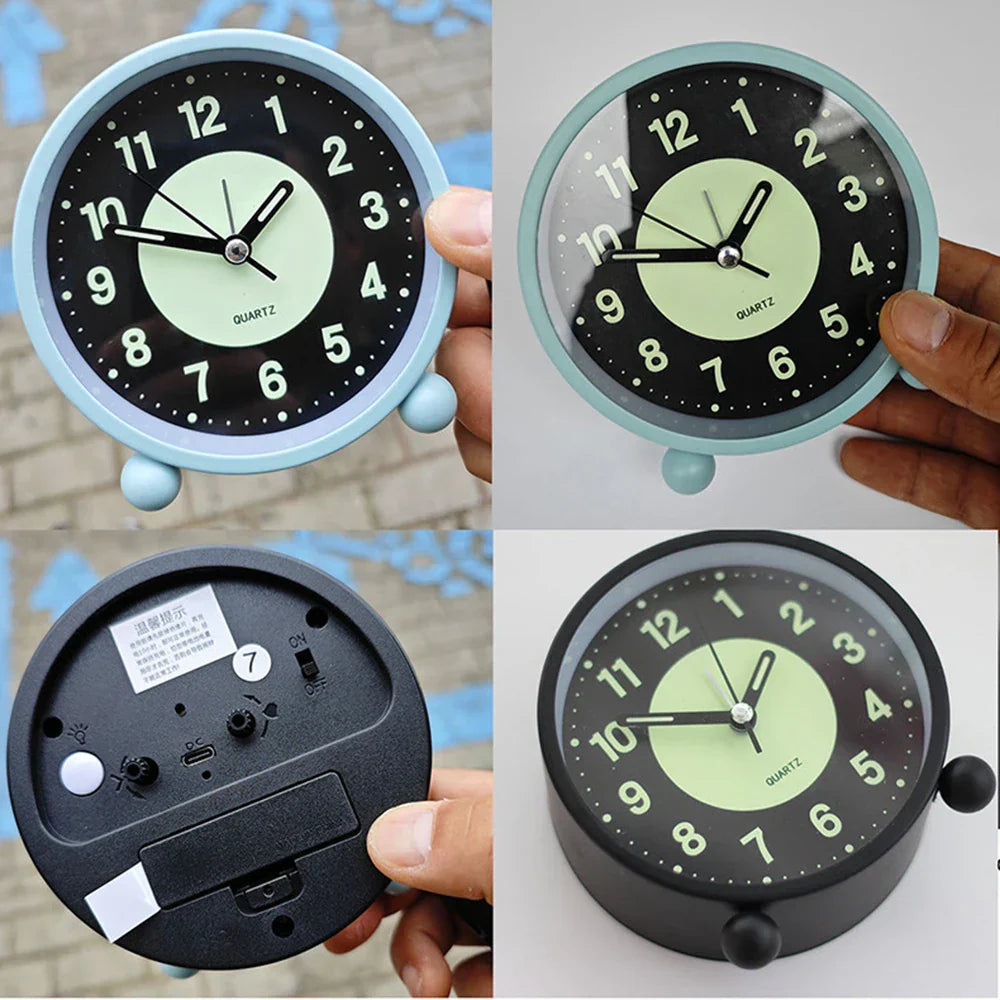 Lysande tyst väckarklocka – Icke-tickande nattlampa MILA Sverige