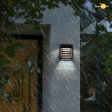 Solar LED Vägglampa för trädgård – Solardriven utomhusbelysning för terrass och trädgård Carvallo