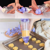 Carvallo DelightPress Butterkexpress & Spritzkak-set | Med munstycken & formar | För kakor, grädde & tårtdekor | Ergonomiskt grepp Carvallo