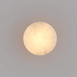 Modern Rund LED Vägglampa i Naturlig Marmor - Eleganta Vägglampor Inomhus för Vardagsrum och Sovrum Vägglykta Carvallo