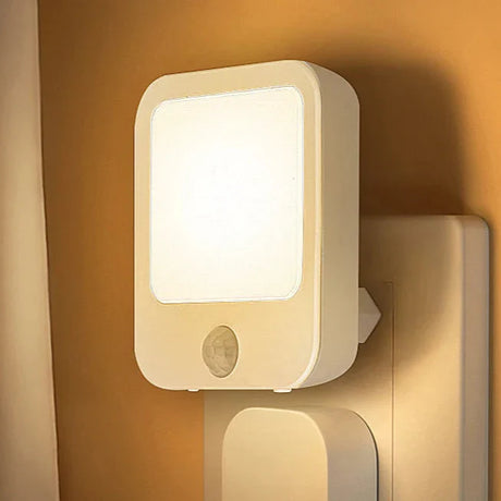 Carvallo Mini LED Nattljus | Med rörelsesensor | Varm- & Kallvitt | För hall, sovrum & badrum Carvallo