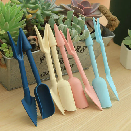 Carvallo Mini-Trädgårdsspade 2-pack | För bonsai, suckulenter & krukväxter | Ergonomisk & väderbeständig | 16 cm Carvallo