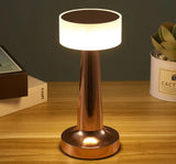 Carvallo Bordslampa Aurélia | Retro-design & Touch-dimning | USB-laddningsbar | 23,5 cm Hög Carvallo