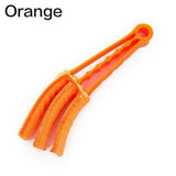 Carvallo Flex Mikrofiber-Jalusi rengörare med 3-bladssystem | Fönster-, ventilations- & lamellborste för bil, hushåll & luftkonditionering – 21×2,2 cm Carvallo