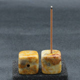 Carvallo Edelstein Rökelsehållare | Spirituell energi & estetik | Healande stenar med effekt | Handgjord av natursten Carvallo