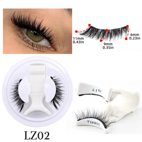 Carvallo Vipper MagneLure Set | 1 Par Återanvändbara Fake Lashes + Carvallo Pincett | Hantverk & Naturlig Carvallo