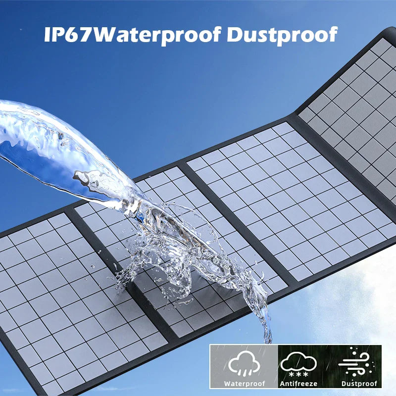 Carvallo Solpanel SolarXplore 300 | 300 W effekt | USB & DC-utgång | PET-belagd & Vattentät | Bärbar kraft för utomhus & resor Carvallo