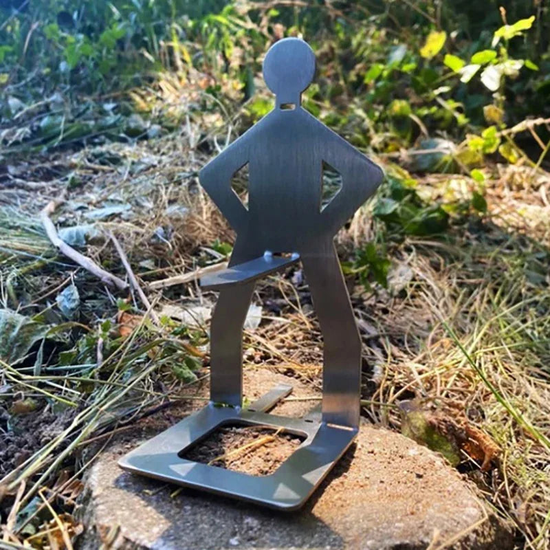 Carvallo HotDogHero Rolig korvgrillhållare i rostfritt stål | Humanoid design | För BBQ, camping och picknick Carvallo