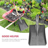 Carvallo Trädgårdsspade | Högkvalitativ handspade av kolstål | För hårda jordar, gräskanter & rotarbeten Carvallo