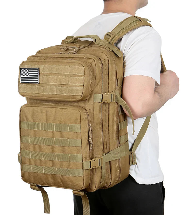 Ryggsäck Camo Tactical 45L Militärryggsäck Carvallo