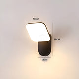 LED-vägglampa med rörelsesensor – Automatisk belysning för inomhus och utomhus Carvallo