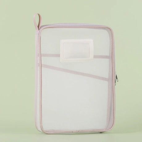 Carvallo A4 Dokumentväska med dragkedja | Dubbel lag och transparent | Nylon-nät organiserare 31×23,5×4 cm Carvallo