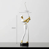 Carvallo – Enkel golfsving skulptur med mjuka linjer och elegant spelareform Carvallo