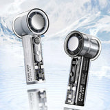 Carvallo IceFlow Mini Handfläkt med halvledarkylteknik | 3000 mAh batteri | Bärbar & Uppladdningsbar | Ultra-tyst & Kraftfull Carvallo