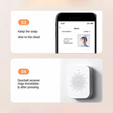 Carvallo Smart Video-Dörrtelefon | 1080P WLAN Dörrklocka med kamera & app-styrning | Nattvision | Molnlagring | 2-vägs ljud Carvallo