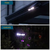 Carvallo MotionSolar | LED vägglampa med rörelsesensor | Solarbetriven & Vattentät | 4 LEDs Carvallo