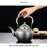 Royallure Hammarskuren Rostfritt Stål Kittel med Inbyggd Sil – 1.2–2 L Utomhus & Spis redo Carvallo