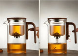 TranquilSip Tekanna – Magnetisk Växel Filter Glas Teapot Carvallo