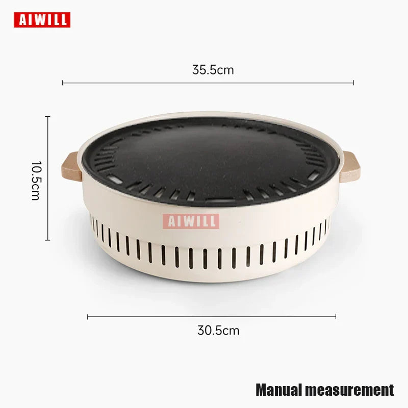 Carvallo Bärbar Kolgrill | Rökfri & Kompakt | För Camping, Trädgård & Balkong Carvallo