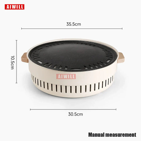 Carvallo Bärbar Kolgrill | Rökfri & Kompakt | För Camping, Trädgård & Balkong Carvallo