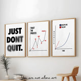 Disciplin & Motivation – Minimalistisk Citatposter på Canvas Hemnix