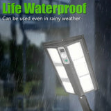 Carvallo ProMotion 55 Solarlampa med rörelsesensor | 55 LED | IP65 Vattentät | Med fjärrkontroll & 3 lägen | 320° Spridningsvinkel Carvallo