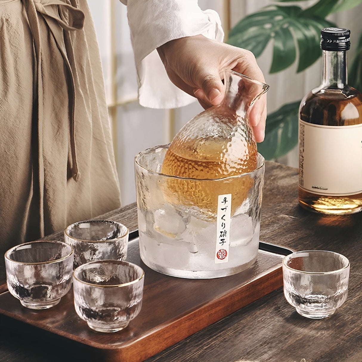 Japanskt glas-set – Elegant sake- & whisky-set | Perfekt för bar & hem Carvallo
