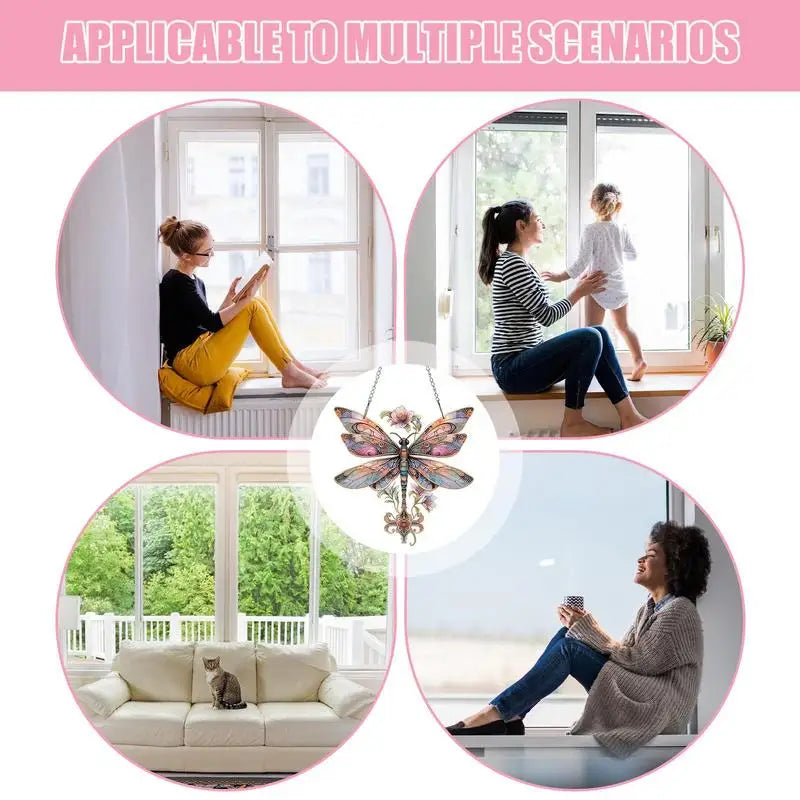 Carvallo Akryl Fjärilsdekoration | 2D Vägg- & Fönstersmycking | Väderbeständig | 15 × 15 cm Carvallo