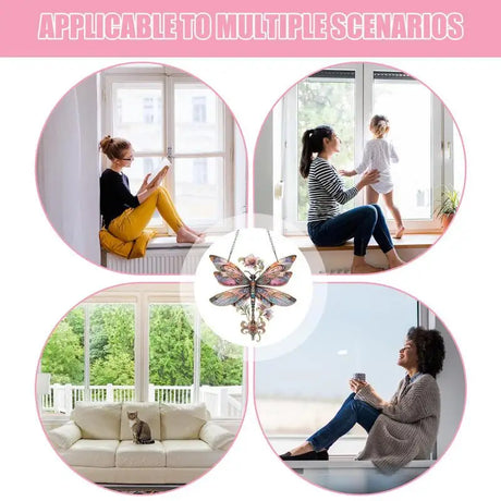 Carvallo Akryl Fjärilsdekoration | 2D Vägg- & Fönstersmycking | Väderbeständig | 15 × 15 cm Carvallo