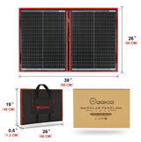 Carvallo Solarpanel SolterraFold 100 W | Monokristallin | Inkl. 10A Laddregulator & 3 m Kabel | Ultrak lätt & Kompakt Carvallo