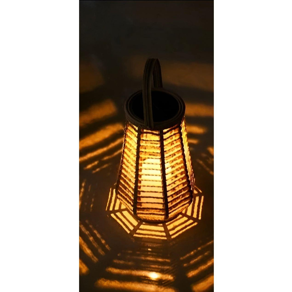 Rattan Light - Kreativ Rattan Solträdgårdsdekoration Lampa Carvallo