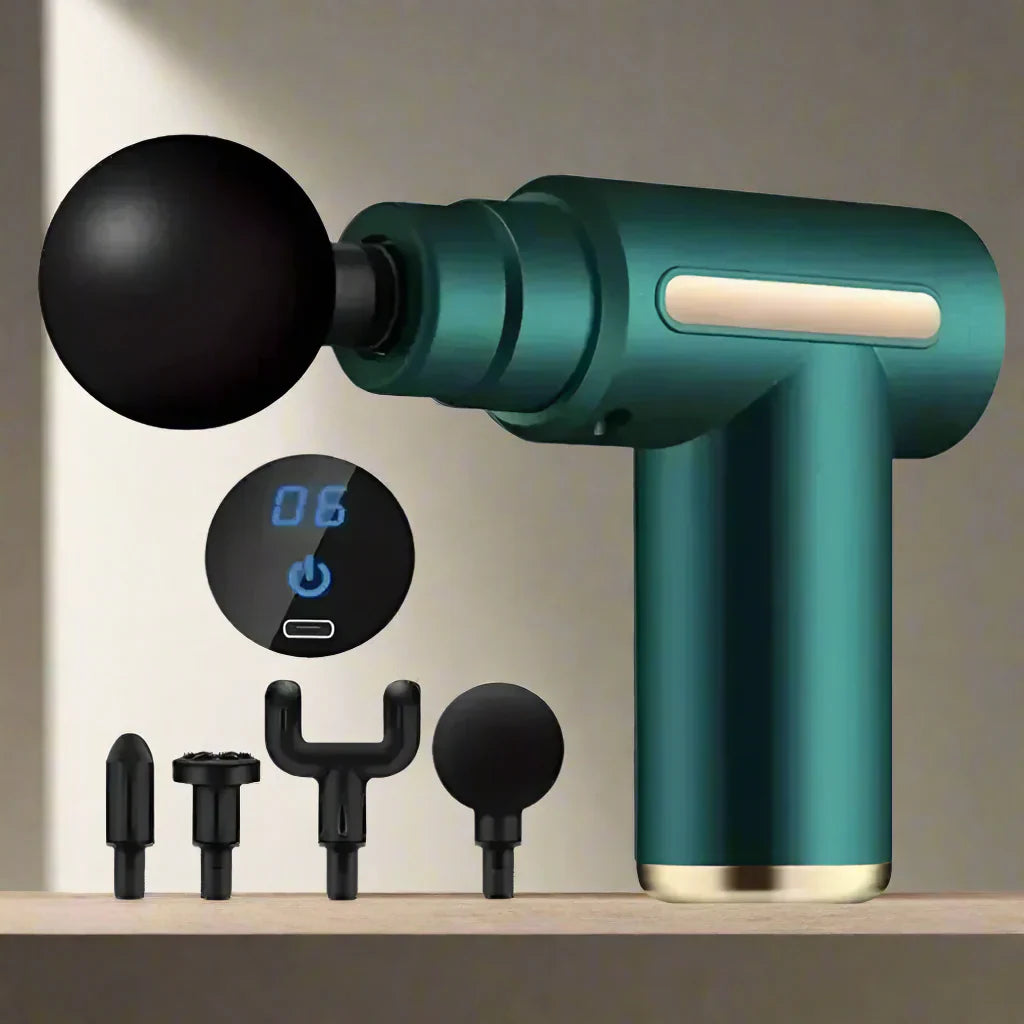 Royaleva Mini Muscle Massage Gun – Bärbar Handhållen Perkussion Massager för Djupvävnadsavlastning Carvallo