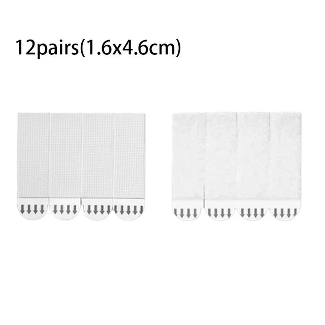 Carvallo Klebestreifen FIXNOVA EasyMount | 12 par | Restfri & verktygsfri | För ramverk, speglar & dekoration Carvallo