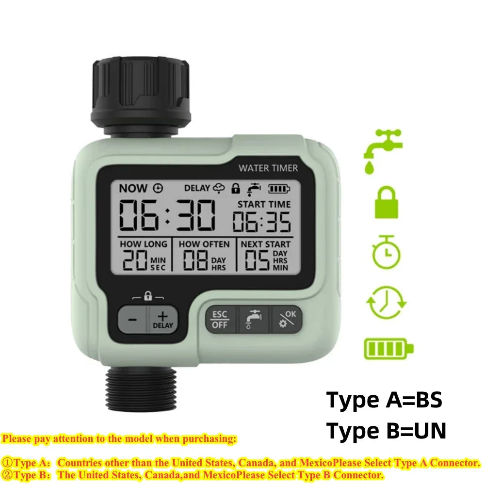 Carvallo Automatisk bevattningsdator HCT-322 | Digital & Vattensparande | Med timerfunktion & 3/4" anslutning | För trädgård & terrass Carvallo