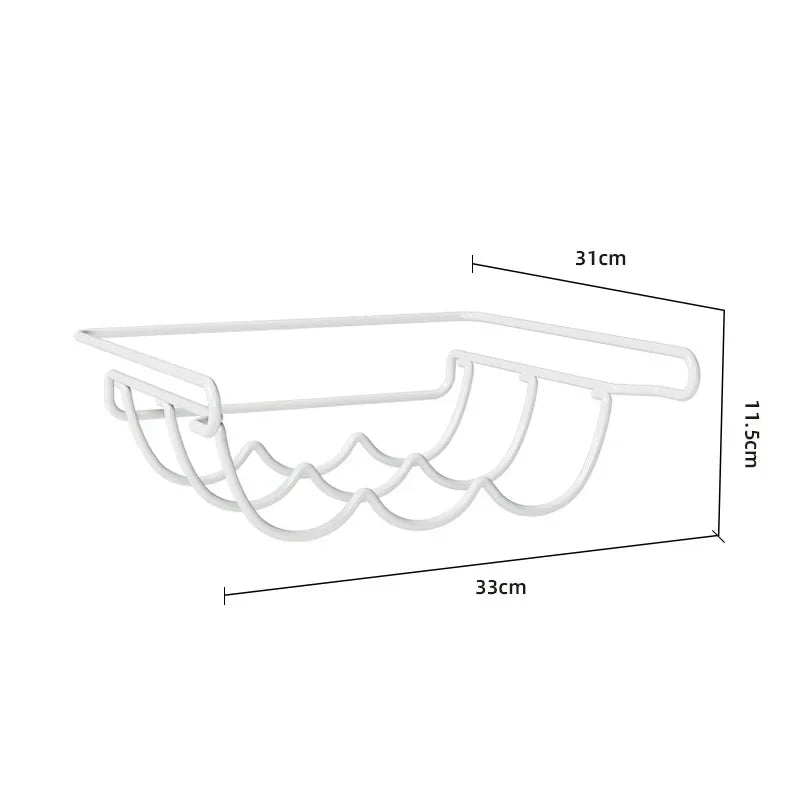 Carvallo FlaschenFix Kreativt flaskställ för kylskåp | Hängande öl- & vinflaskhållare i metall | Platsbesparande dryckesorganisator för kök & hushåll Carvallo