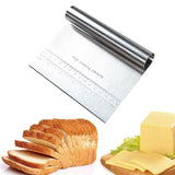 Carvallo Degskärare & Köksspatel | Rostfritt stål med gravyrskala | Multifunktionell för bakning & matlagning Carvallo