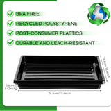 Carvallo Såddbrickor 6-pack | 27×27 cm | Utan avloppshål | Återanvändbar & Stapelbar Carvallo