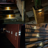 Carvallo Solar-vägglampa i 4-pack | Rörelsesensitiv | IP65 Vattenskydd | Varmvitt LED-ljus Carvallo