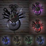 AutoReparation - Vinyl Väggklocka med Modern Garage Design Carvallo