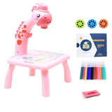 Projektor ritbord för barn-Kids-Hemnix-Rosa giraff-Hemnix