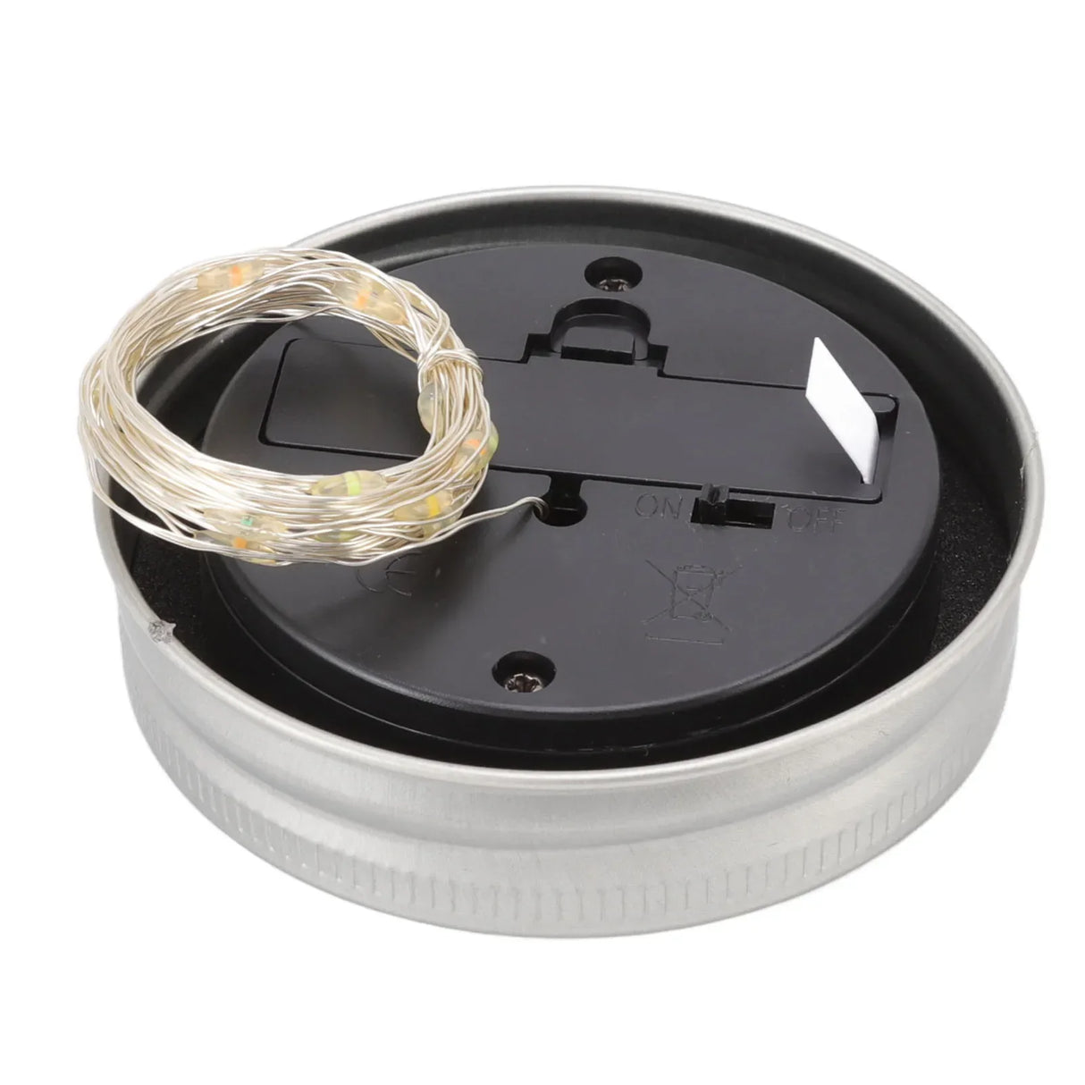 Carvallo Solar Solarljuskåpa för inläggsglas | 20 LED-lampor | 2 m koppartråd | Varmvit | IP65 vattentät Carvallo