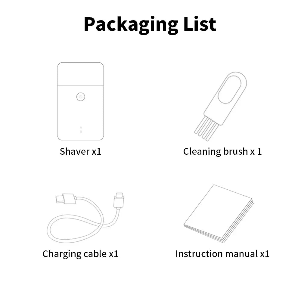 Royallure Elektrisk Rakapparat Dubbel Blad med Hög Hastighet Motor, IPX7 Vattentålig Rakkniv Carvallo