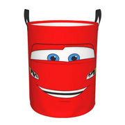 Bilar Lightning McQueen Tvättkorg – Rymlig och Fällbar Korg för Kläder Carvallo
