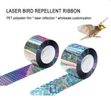 Carvallo FlashWing Reflekterande fågelskyddsband 80 m | Dubbelsidigt reflekterande | Väderbeständig för fruktträdgård & åker Carvallo