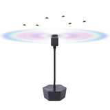 Carvallo Fluganvisning Fläkt | Reflekterande Bordsläktare | USB & Batteridriven | För Picknick & BBQ | 17 × 11 cm Carvallo