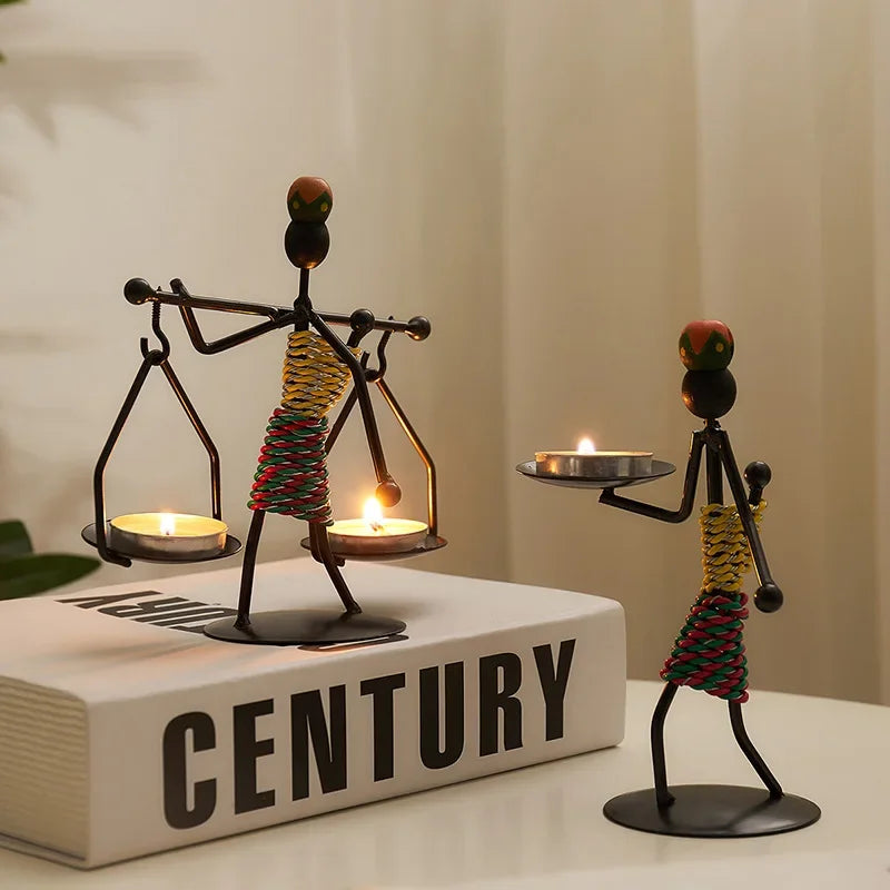 Handgjord Afrika-inspirerad värmeljushållare MILA Sverige