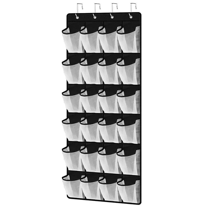 Carvallo-skoorganisatör Ordivo 24-fack | Hängande & Platsbesparande | 150 × 55 cm | För skor, strumpor & tillbehör Carvallo